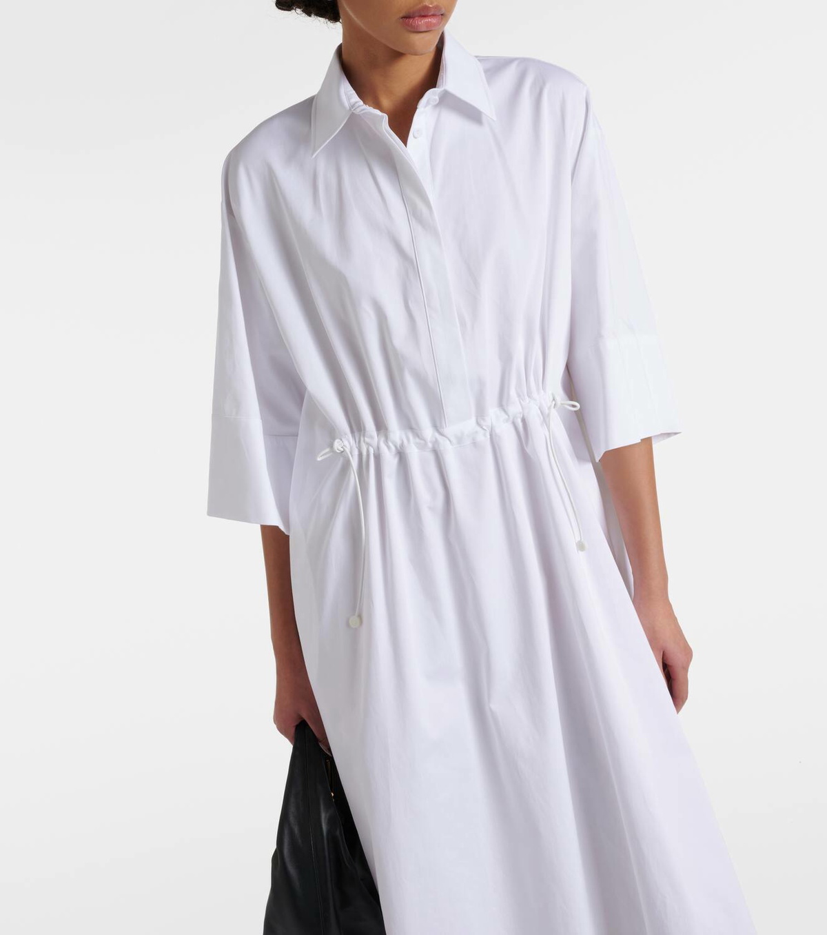 Max Mara Eulalia cotton-blend midi shirt dress Max Mara