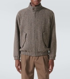 Auralee Herringbone wool tweed blouson