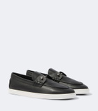 Christian Louboutin Chambeliboat leather slip-on shoes