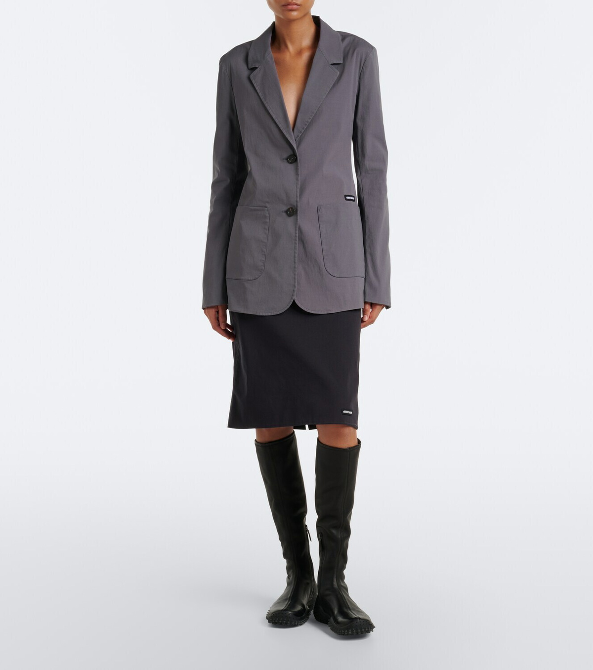Miu Miu Leather knee-high boots