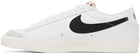 Nike White & Black Blazer Low '77 Vintage Sneakers