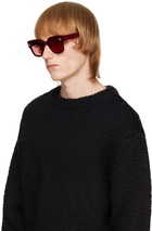 Cartier Burgundy Square Sunglasses