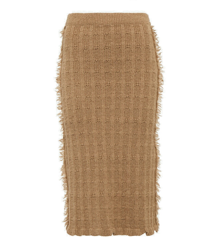 Photo: Acne Studios - Wool-blend midi skirt