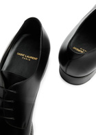Saint Laurent Adrien Leather Derby Shoes Black