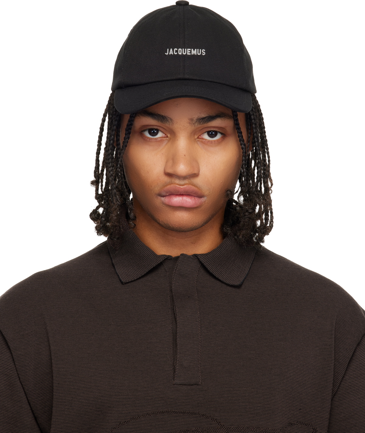 JACQUEMUS Black 'La casquette Ovalie' Cap Jacquemus
