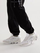 Raf Simons - Cylon-21 Suede-Trimmed Rubber Sneakers - White