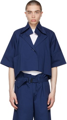 132 5. ISSEY MIYAKE Navy Washi Jacket