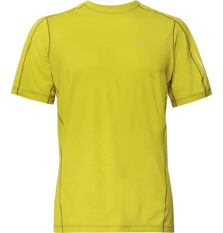 Photo: Arc'teryx - Motus Slim-Fit Phasic SL T-Shirt - Men - Chartreuse