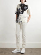 Alexander McQueen - Convertible-Collar Floral-Print Silk Shirt - White