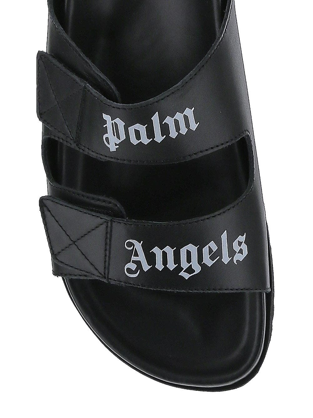 サンダル Palm Angels SS23 SANDAL WITH LOGO (PMIH004_S23LEA0010361) Palm Angels Outlet: Sandals men - White | Palm Angels