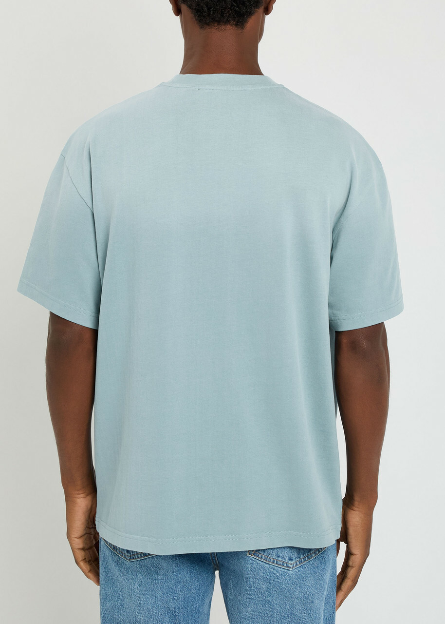 Axel Arigato Gradient Logo-embroidered Cotton T-shirt Blue