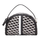 Pierre Hardy Black and White Cube Moon Messenger Bag