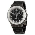 Swatch Irony Diaphane Full Blooded Stoneheart Silver Black Dial Chronograph Unisex Watch SVCM4009AG