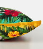 Dolce&Gabbana Casa Floral cotton canvas cushion