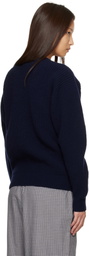 Baserange Navy Mea Cardigan