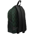 Alexander McQueen Men's All Over Skull Backpack in Green/Black