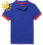 Vilebrequin - Boys Ages 2 - 12 Contrast-Tipped Cotton-Piqué Polo Shirt - Men - Blue