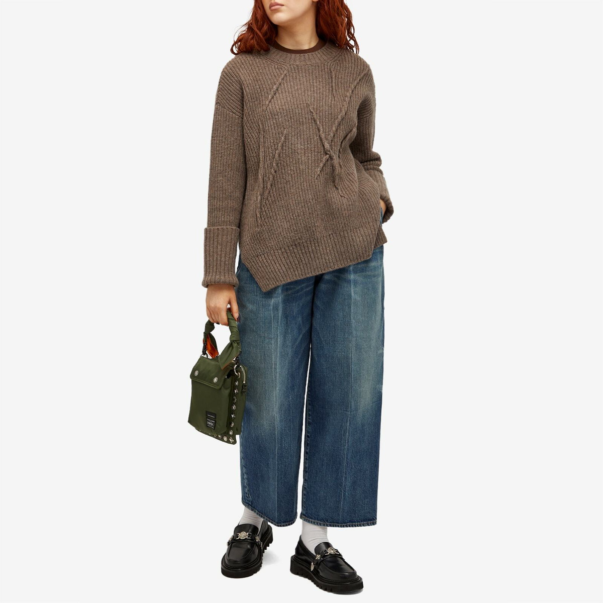 Undercover Women's Pleat Front Denim Trouser in Blue