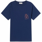 Beams Boy Women's BB Logo Pocket T-Shirt in Navy
