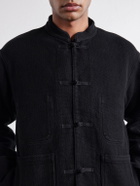 Blue Blue Japan - Mandarin-Collar Cotton-Sashiko Jacket - Black