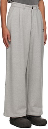 ADER error Gray Pleated Sweatpants