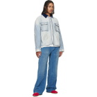 COÛT DE LA LIBERTÉ Blue Eli Corduroy Painter Trousers