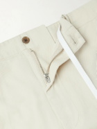 Dunhill - Straight-Leg Cotton-Gabardine Shorts - Neutrals