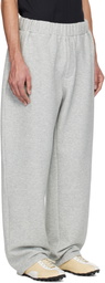 RECTO Gray Wide Banding Loose Fit Sweatpants