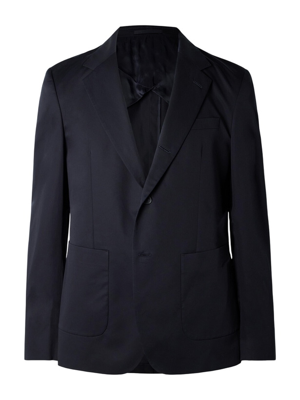 Photo: Mr P. - Organic Cotton-Poplin Suit Jacket - Blue