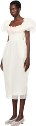 Simone Rocha SSENSE Exclusive Bridal Capsule Bust Detail Carnation Maxi Dress