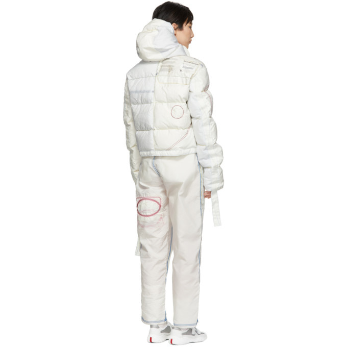 Kanghyuk Off-White Cropped Down Parka