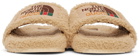 Gucci Beige The North Face Edition Merino Wool Slides