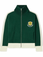 Rhude - Wine Club Logo-Embroidered Wool and Cashmere-Blend Track Jacket - Green