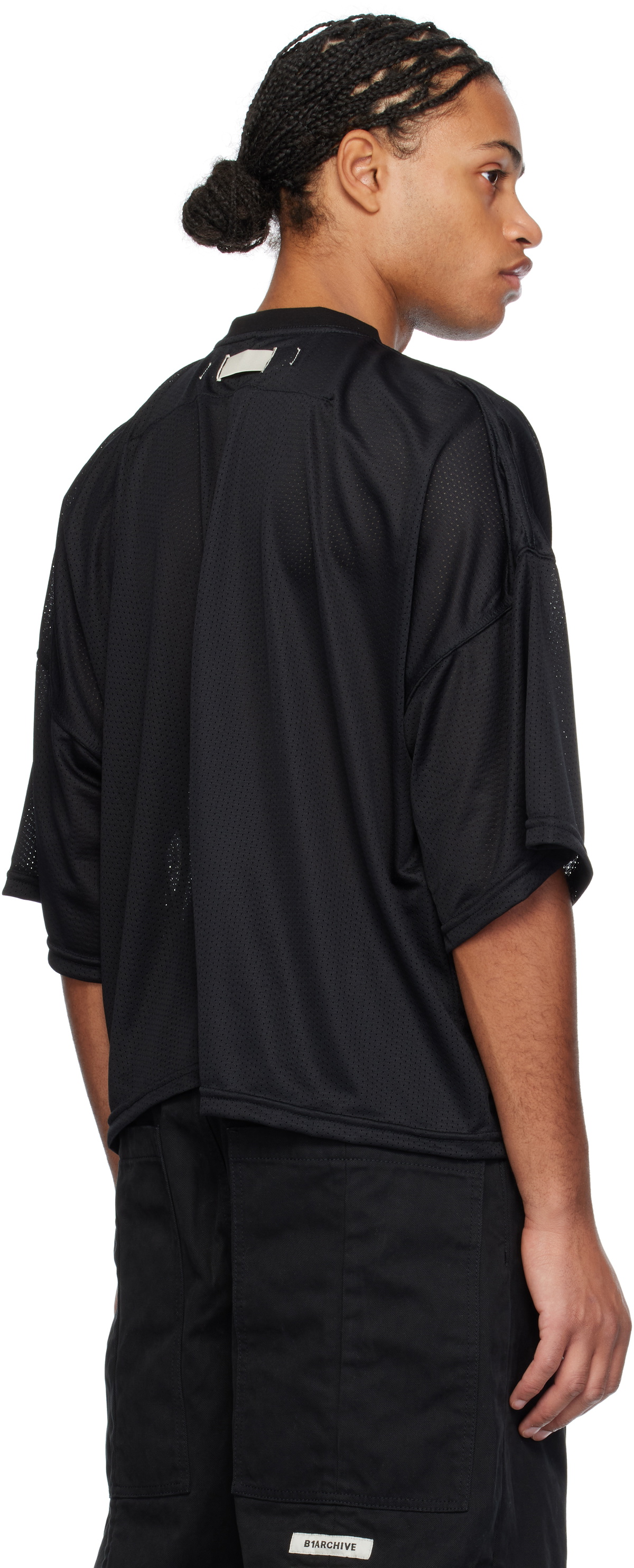 B1ARCHIVE Black Football Jersey T-shirt