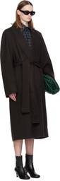 WILLY CHAVARRIA Brown Smoker's Coat