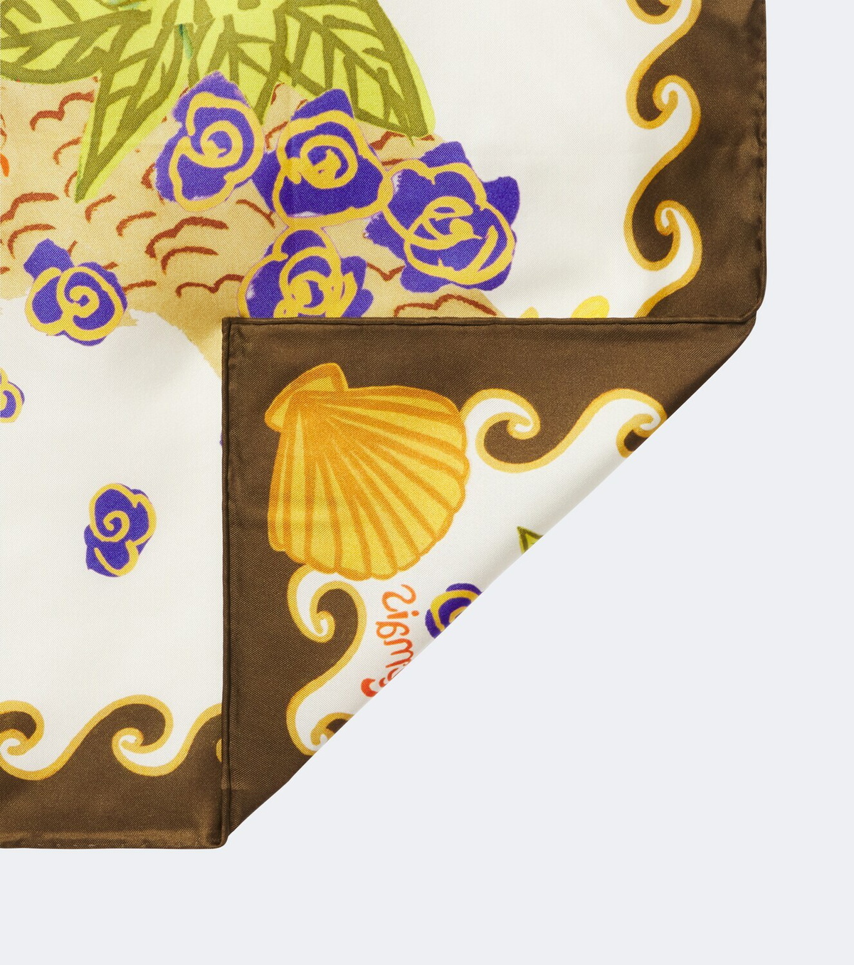 Alémais Island Cove silk scarf
