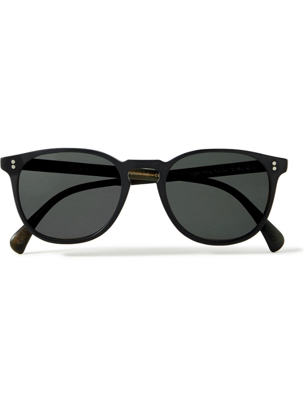 Photo: OLIVER PEOPLES - Finley Esq D-Frame Matte-Acetate Polarised Sunglasses