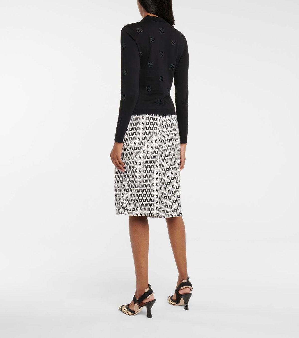 Fendi FF cotton cardigan
