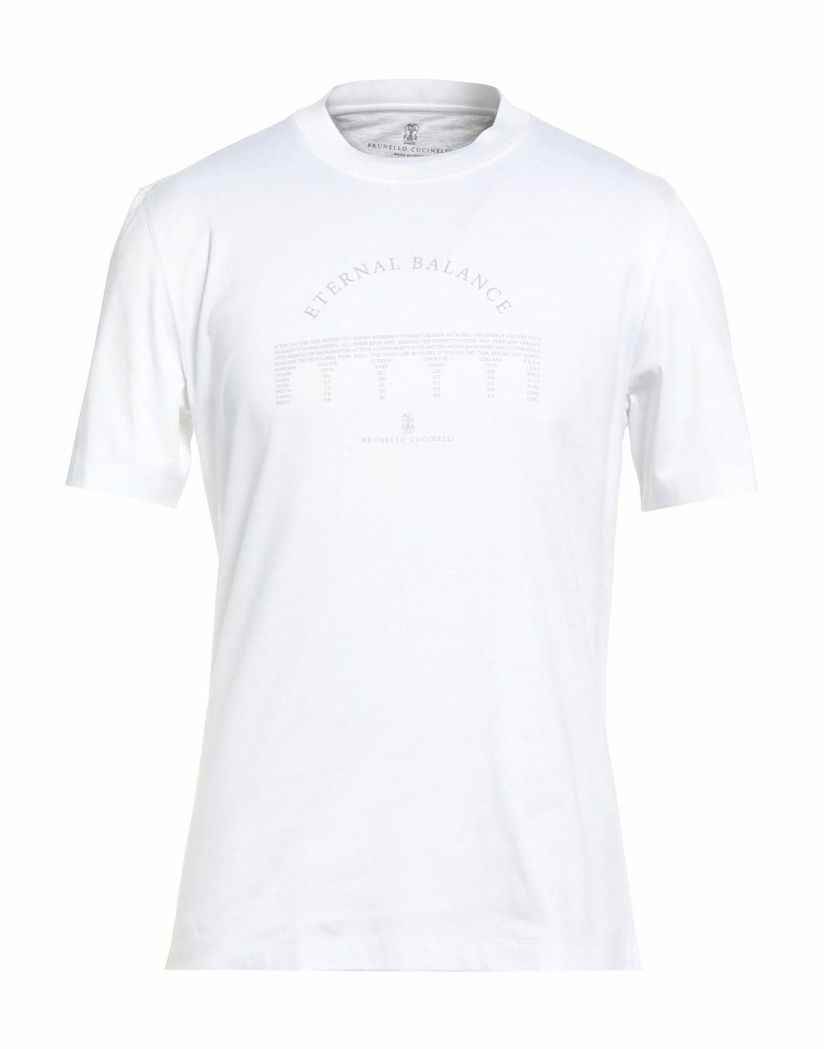 Brunello Cucinelli Mens T-shirt in White