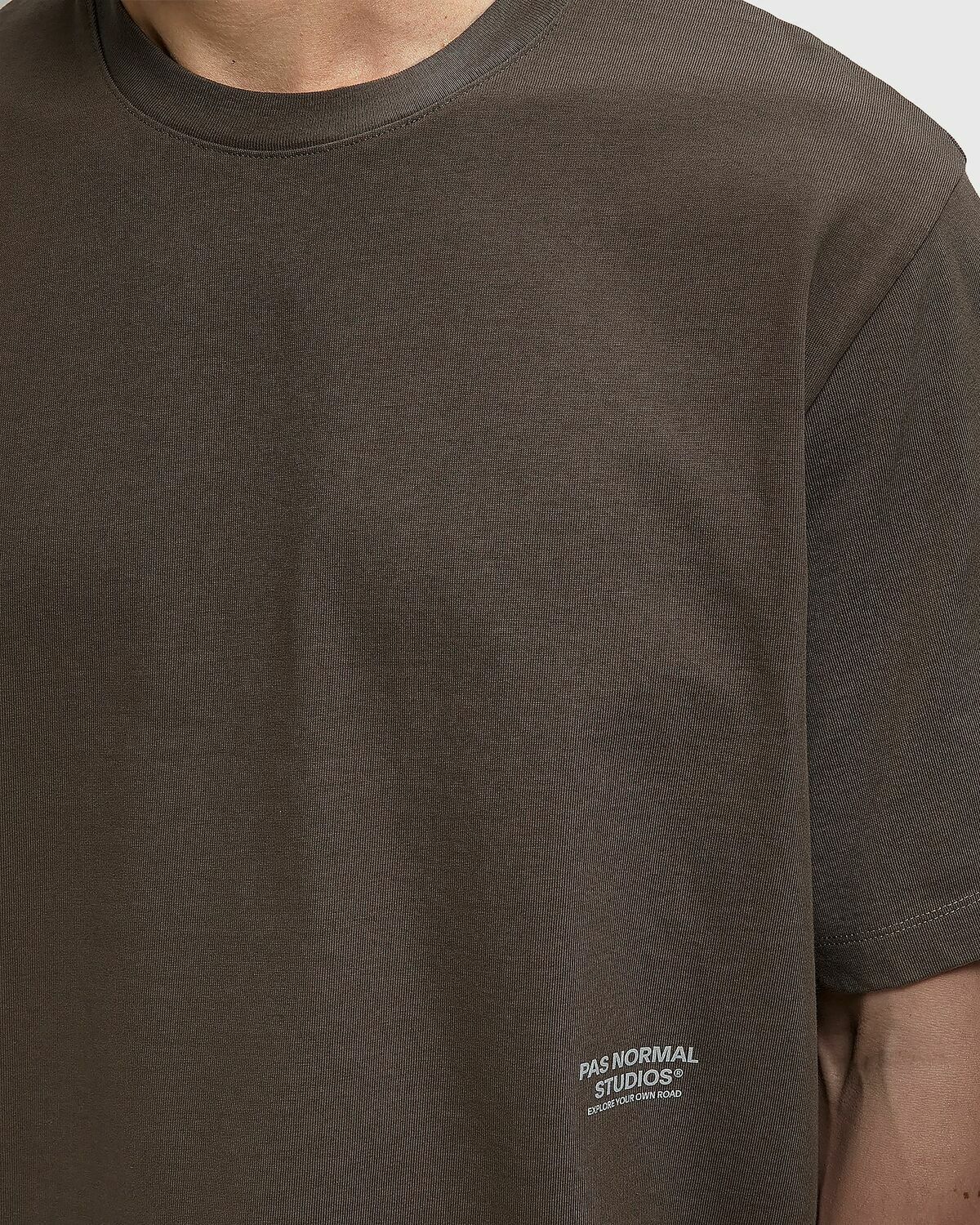 Pas Normal Studios Off-Race Tee Brown Mens Shortsleefe