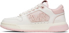 AMIRI Pink & White Classic Low Sneakers