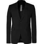 Rick Owens - Black Slim-Fit Wool Blazer - Black