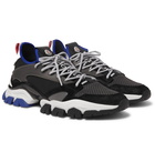 Moncler - Trevor Mesh, Neoprene, Suede and Rubber Sneakers - Black