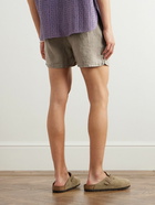 Vilebrequin - Barry Straight-Leg Linen Shorts - Gray