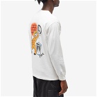 Flagstuff Men's x Lions NYC Long Sleeve T-Shirt in White