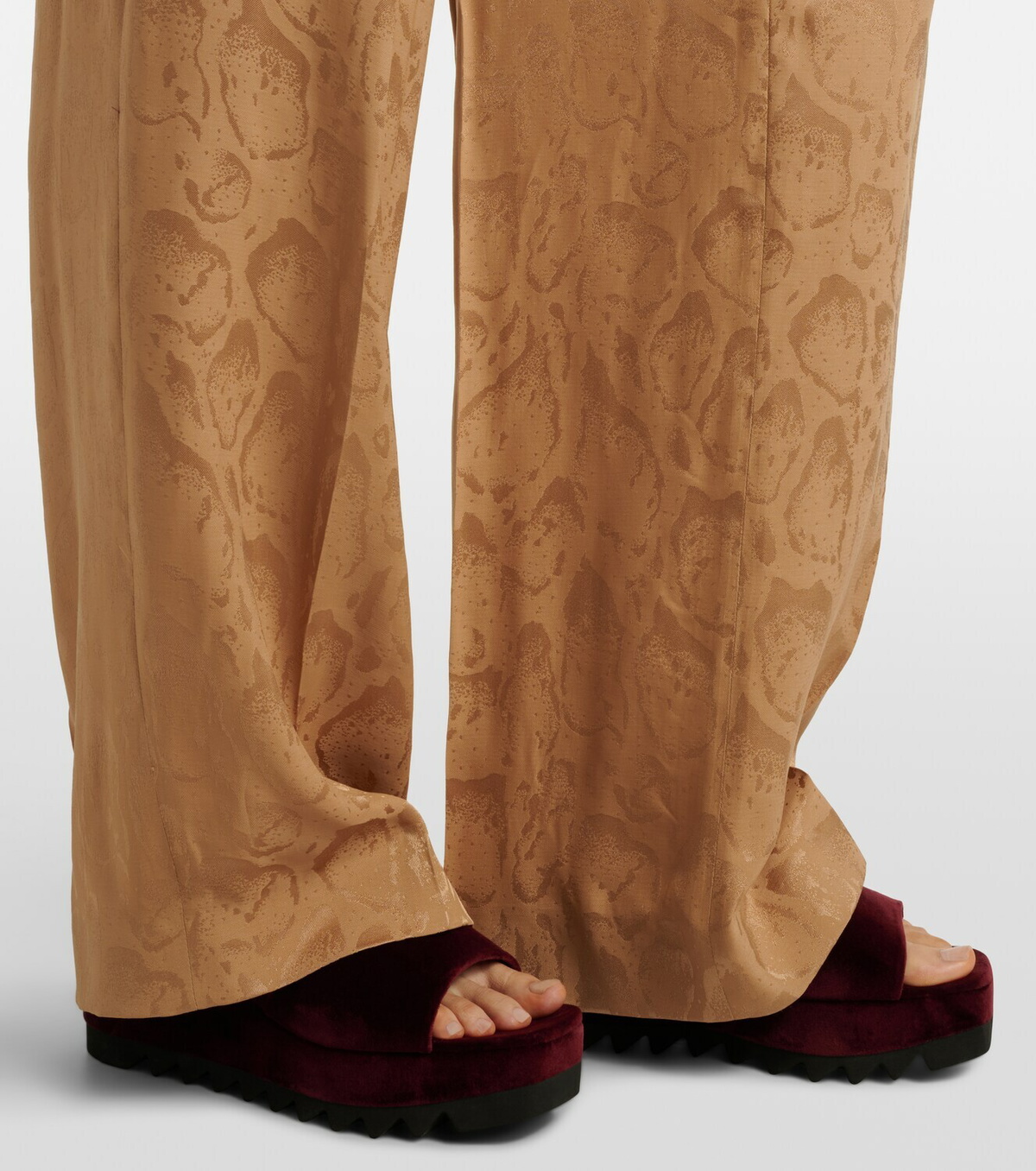 Stella McCartney Sneak Elyse velvet wedge mules