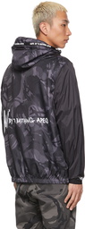 AAPE by A Bathing Ape Black Camo Light Weight Jacket