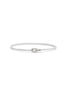 Coach Crystal-embellished C Logo Bracelet - Silver - One Size
