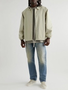 FEAR OF GOD ESSENTIALS - Coach Logo-Flocked Cotton-Blend Jacket - Gray