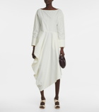 Deveaux New York - Holly cotton poplin midi dress